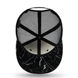 Trendy flat brimmed hat mesh summer breathable sun shade