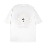 CHH Chrome Heart T Shirts Crowe T-Shirt Summer Short Sleeve Street Hip Hop