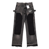 Gallery Dept Jeans Contrast Splicing Straight Denim Trousers