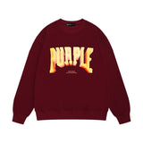Purple Brand Sweatshirt Loose Crew Neck Sweater