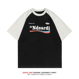 Men T-Shirts Summer Patchwork Short-Sleeved T-shirt Men's All-Matching