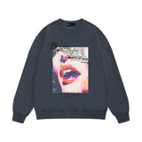 Purple Brand Sweatshirt Loose Crew Neck Sweater
