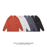 Men T-shirt Spring Long Sleeve T-shirt Men's Loose Casual