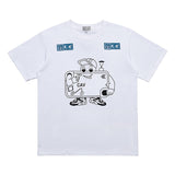 C.e t shirts smartphone pattern round neck pullover short sleeve men and women