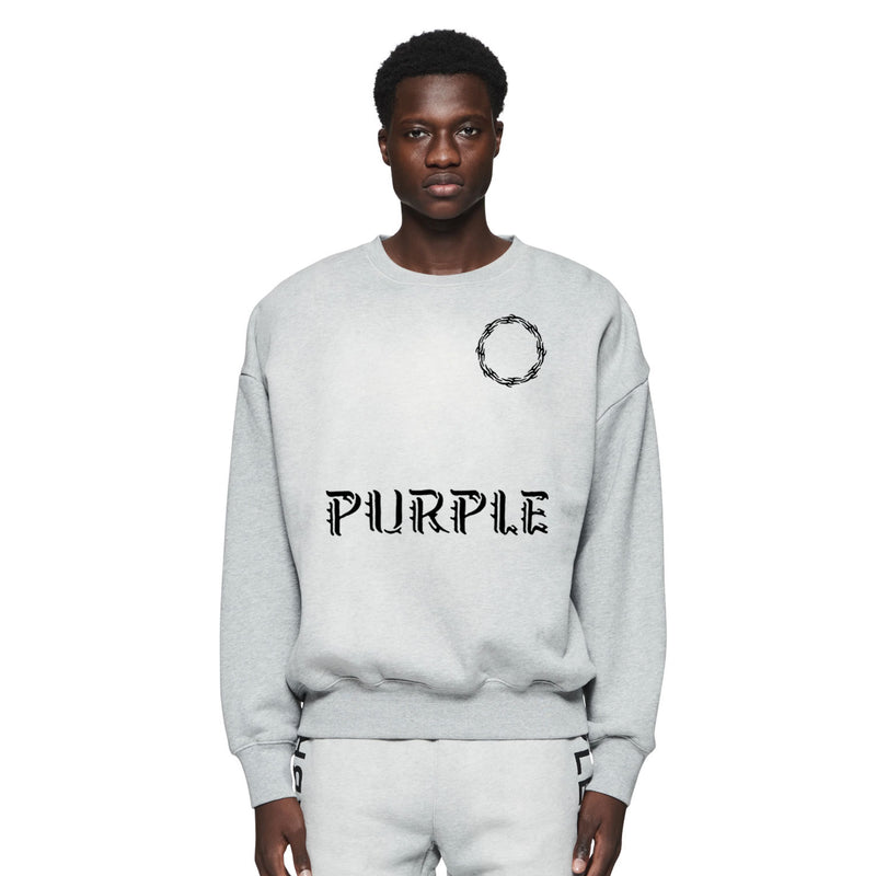Purple Brand Sweatshirt Loose Crew Neck Sweater
