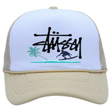 Stussy Hat Printed Truck Mesh Cap Outdoor Surfing Casual Sun Hat