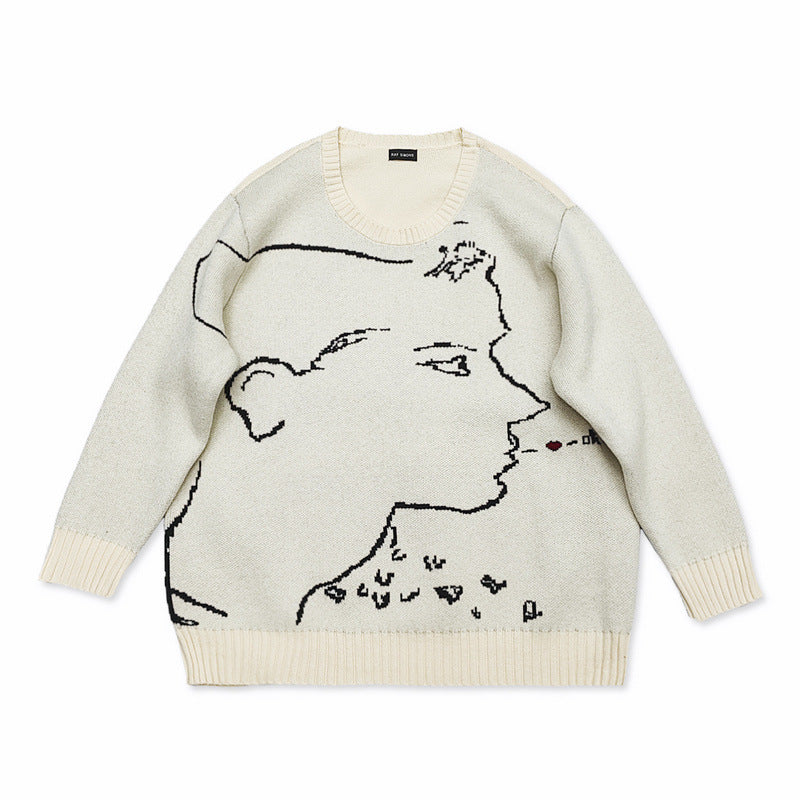 ERD Sweatshirt Crew Neck Pullover Sweater Leisure