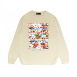 Purple Brand Long Sleeve T-Shirt Fashion Loose Long Sleeve Top