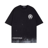 CHH Chrome Heart T Shirts Sanskrit Short Sleeve T-Shirt Crew Neck