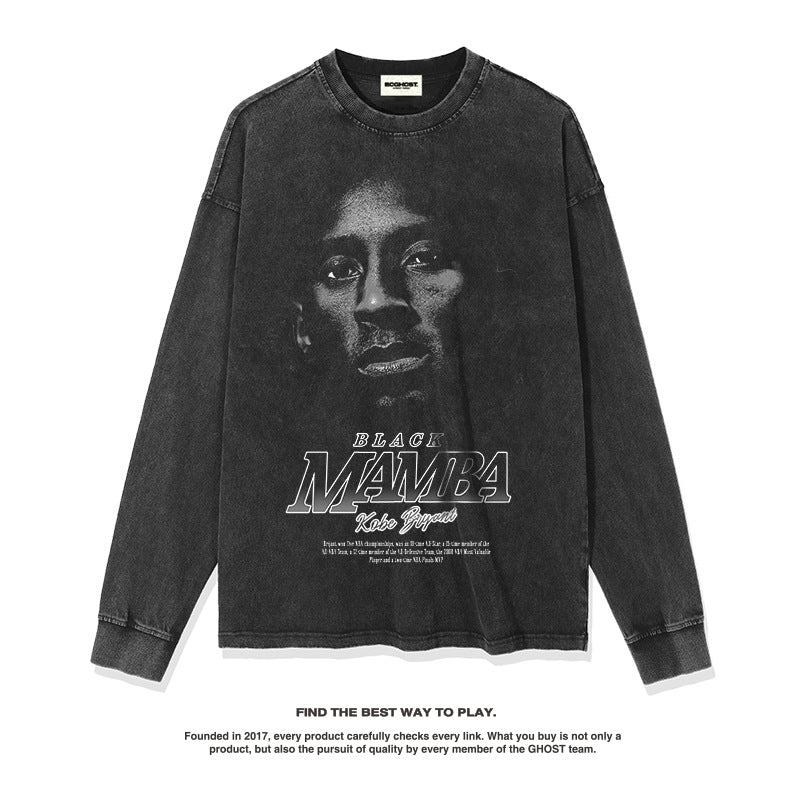 Nba Long Sleeve Shirt Cotton round Neck Men and Women