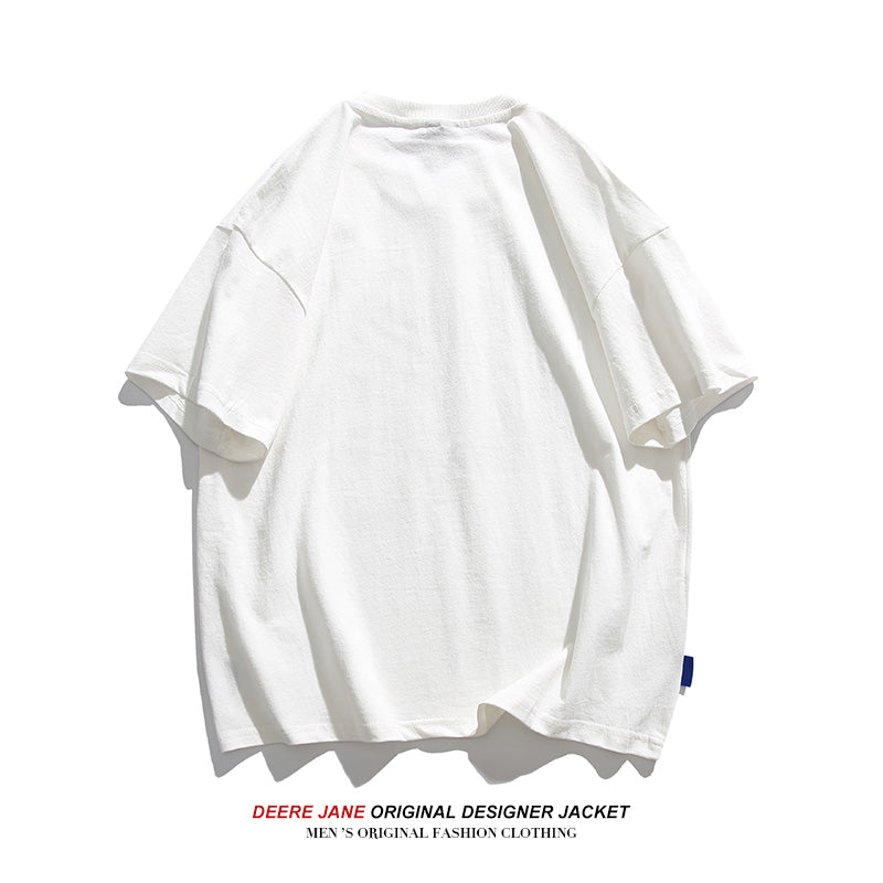Men T-shirt Summer Cotton Short Sleeve T-shirt Men's Loose