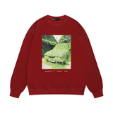 Purple Brand Sweatshirt Loose Crew Neck Sweater