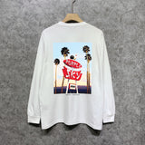 Purple Brand Long Sleeve T-Shirt Fashion Loose Long Sleeve Top