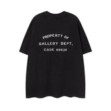 Gallery Dept T Shirts Summer Los Angeles Gallery Dept Letter Print Short Sleeved T-shirt
