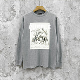 Purple Brand Long Sleeve T-Shirt Fashion Loose Long Sleeve Top