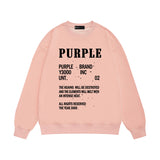 Purple Brand Sweatshirt Loose Crew Neck Sweater