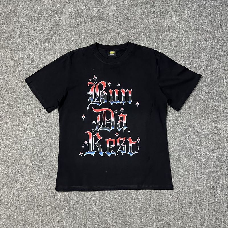 Corteiz T Shirt Gothic Letter Print Short-Sleeve
