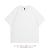 Men's T-Shirts Summer Short-Sleeved T-shirt Men's Loose All-Match Solid Color Casual