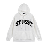 Stussy Hoodie Zip Cardigan Hooded Sweater