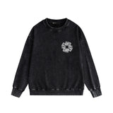 Purple Brand Distressed Sweatshirt Retro Vintage Crew Neck Sweater