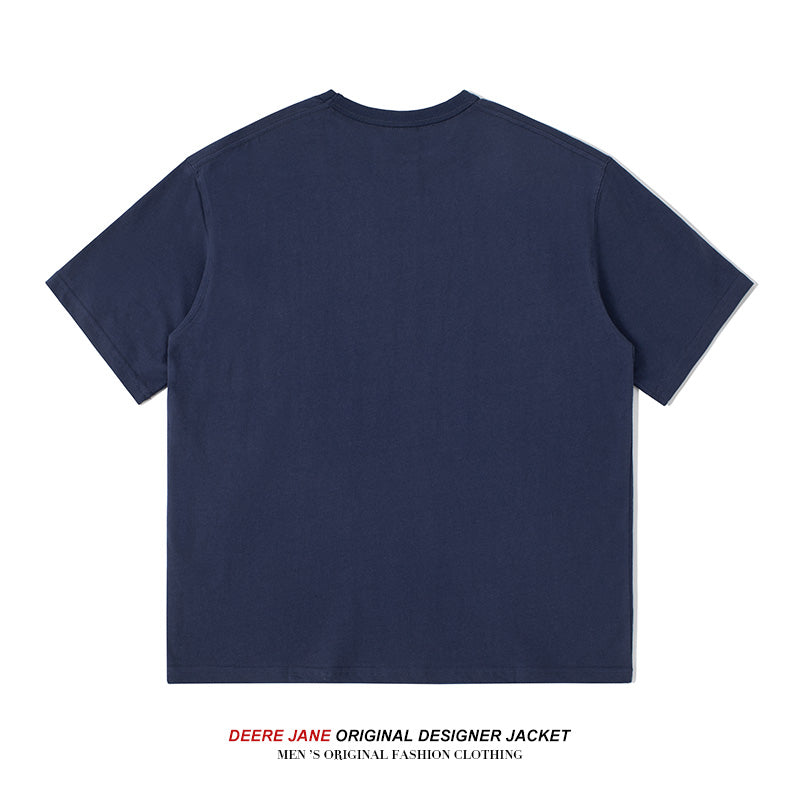 Men T-Shirts Summer Cotton Short Sleeve T-shirt Men American Style Loose