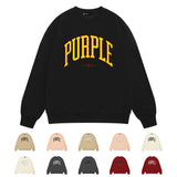 Purple Brand Sweatshirt Loose Crew Neck Sweater