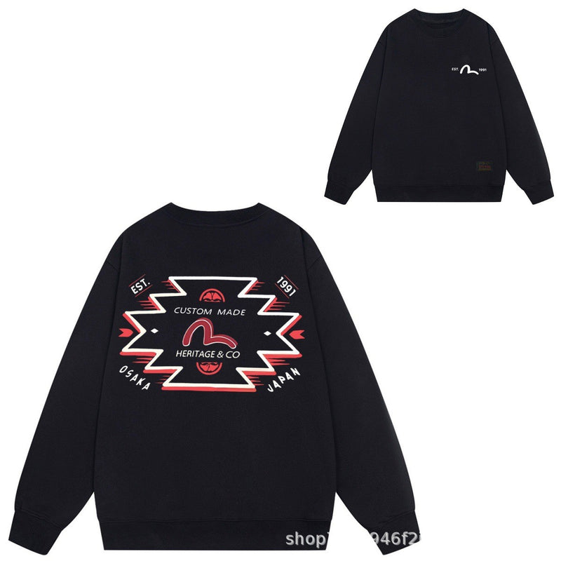 Evisu Sweatshirts Printed Men's Loose Sweater