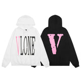 Vlone Hoodie Autumn/Winter Pink Big V Hooded