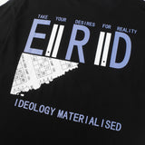 ERD T Shirts Cartoon Print Loose-Fitting Casual T-shirt