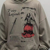 Men Vintage T-Shirts vintage autumn and winter cotton loose casual couple hooded