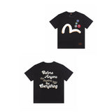 Evisu T Shirts Casual Versatile Unisex T Shirts