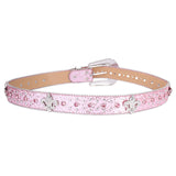 Hip-hop punk rhinestone belt crown decoration