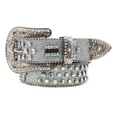 Hip-hop punk rhinestone belt punk style wide belt
