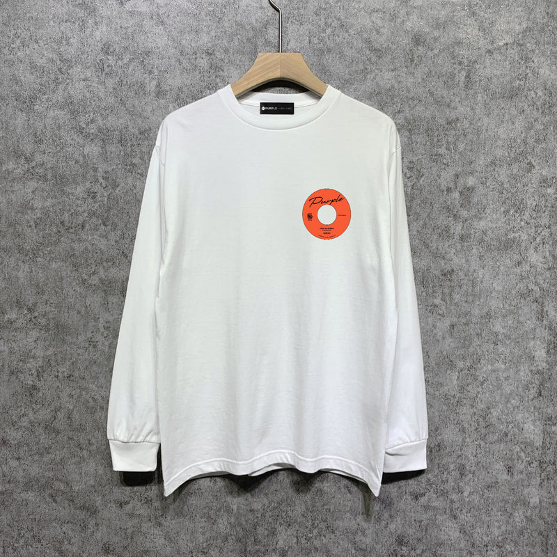 Purple Brand Long Sleeve T-Shirt Fashion Loose Long Sleeve Top