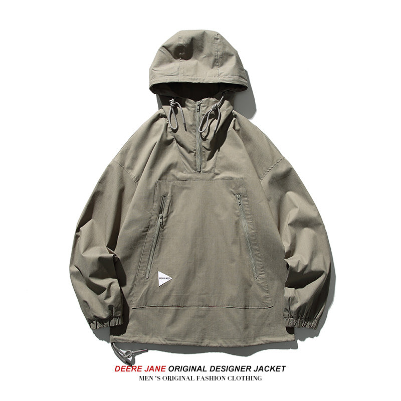Men Jacket Spring Hooded Jacket Men Loose