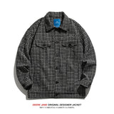 Men Jacket Spring Knitted Turn-down Collar Coat Men's Loose All-Matching