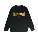 Purple Brand Long Sleeve T-Shirt Fashion Loose Long Sleeve Top