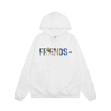 Vlone Hoodie autumn and winter oil painting big V letter hooded