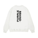 Purple Brand Sweatshirt Loose Crew Neck Sweater