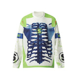 Men Long Sleeve Shirt Saint Michael Loose Long Sleeve Shirt