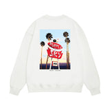 Purple Brand Sweatshirt Loose Crew Neck Sweater