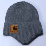 Stussy Hat Winter Knitted Hat Men's and Women's Warm Ear Protector Outdoor Wool Hat
