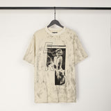 ERD T Shirts Short Sleeve Cartoon Print Loose Casual