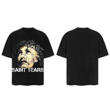 Men Vintage T-Shirts Saint Michael Tee Saint Tears