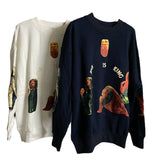 Jesus Is King Sweatshirt Kanye Jesus Is King round Neck Foam Sweater Fog