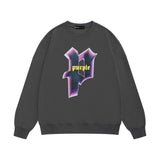 Purple Brand Sweatshirt Loose Crew Neck Sweater