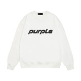 Purple Brand Sweatshirt Loose Crew Neck Sweater