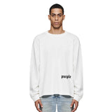 Purple Brand Long Sleeve T-Shirt Fashion Loose Long Sleeve Top