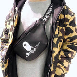 BAPE Black PU Leather