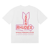 Rhude T Shirt Micro Label Letter Skull Print Short Sleeve T-Shirt